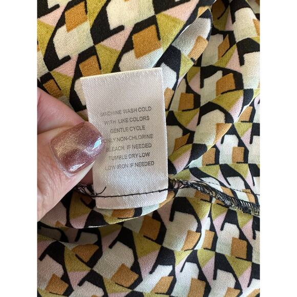 DR2 Daniel Rainn Abstract Hipster Button Shirt XL Retro - Picture 9 of 10